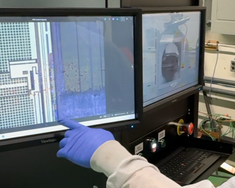 Nanoquest Microscope on Screen